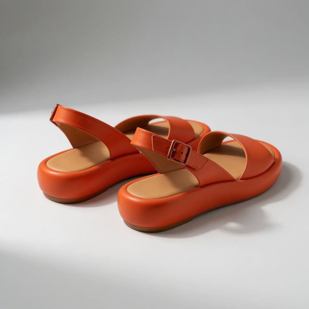 Sandalias Puffy Naranjas