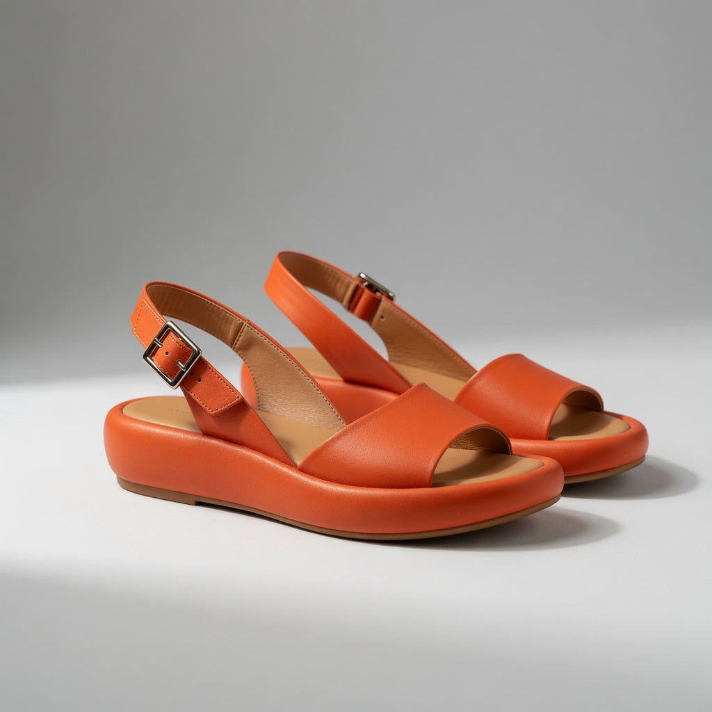 Sandalias Puffy Naranjas